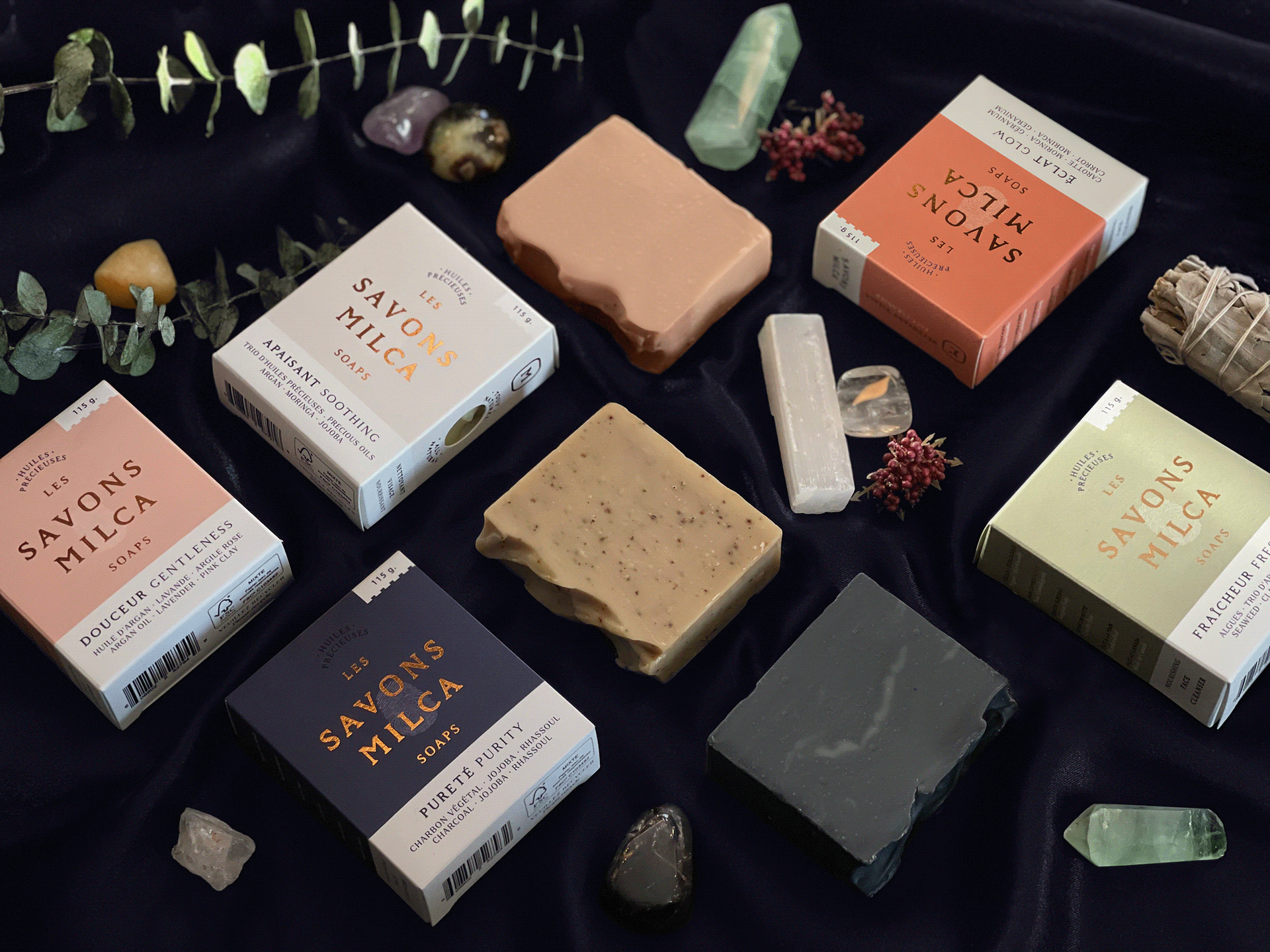 Milca soap bars – Branding & packaging