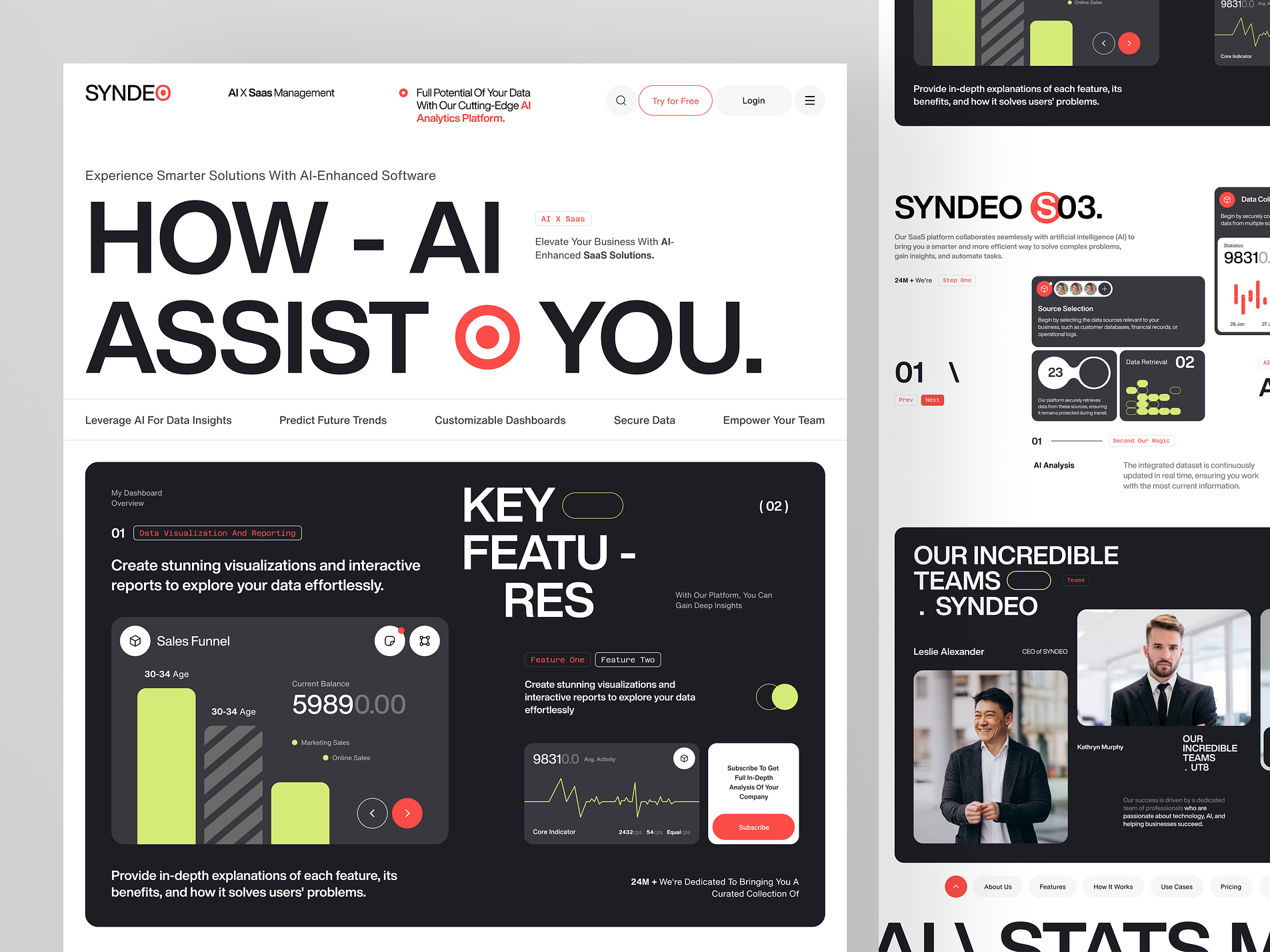Syndeo – AI SaaS Website Design